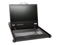 Tripp Lite 16-Port IP Rack Console Cat5 KVM Switch 19" LCD 1+1 User 1URM
