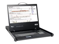 Tripp Lite 8-Port Rack Console VGA KVM Switch w/ 19" LCD 1U TAA