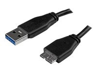 StarTech.com Short Slim SuperSpeed USB 3.0 A to Micro B Cable