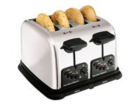 Hamilton Beach Classic Chrome 4 Slice Extra-Wide-Slot Toaster (24600)