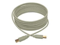 Tripp Lite 15ft USB 2.0 Hi-Speed A/B Cable M/M 28/24 AWG 480 Mbps Beige 15'