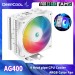 Кулер DEEPCOOL AG400, 4 тепловые трубки, TDP 220W, ARGB, AM4/AM5/LGA1700
