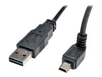 Tripp Lite 6ft USB 2.0 High Speed Cable Reversible A to Up Angle 5Pin Mini B M/M 6'