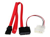 StarTech.com 20in Slimline SATA to SATA with LP4 Power Cable Adapter