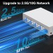 Управляемый сетевой коммутатор HORACO 2.5GbE, 8 портов RJ45 + 10G SFP+