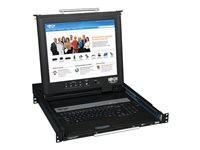 Tripp Lite Rack Console Dual Rail KVM Cable Kit w/ 17" LCD VGA 1U