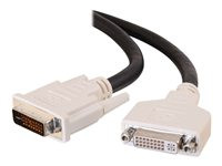 C2G 2m DVI-I M/F Dual Link Digital/Analog Video Extension Cable (6.6ft)