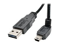 Tripp Lite 6ft USB 2.0 Converter Cable Reversible A to Down Angle 5Pin Mini B M/M 6'