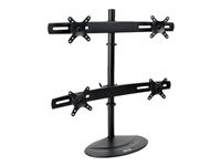 Tripp Lite Quad Display TV Desk Mount Monitor Stand Swivel Tilt 10" to 26" Flat Screen Displays