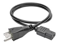 Tripp Lite 3ft Computer Power Cord Hospital Medical Cable 5-15P to C13 10A 18AWG 3'