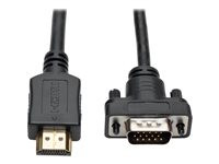 Tripp Lite HDMI to VGA Active Converter Cable, HDMI to Low-Profile HD15 (M/M), 1920 x 1200/1080p @ 60 Hz, 15 ft.