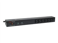 CyberPower Rackbar Surge Protection RKBS20ST6F12R Zero-U/1U