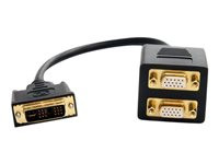 StarTech.com 1 ft DVI-I Analog to 2x VGA Video Splitter Cable