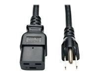 Tripp Lite 8ft Power Cord Adapter Cable 5-15P to C19 Heavy Duty 15A 14AWG 8'