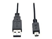 Tripp Lite 6ft USB 2.0 High Speed Cable Slim Reversible A to 5Pin Mini B M/M 6'