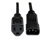 Tripp Lite Standard Computer Power Cord 10A 18AWG C14 to 5-15R