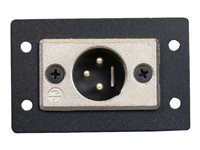 C2G Wiremold Audio/Video Interface Plates (AVIP) Neutrik Mini XLR 3-Pin Male to Solder Cups