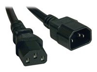 Tripp Lite 2ft Computer Power Cord Extension Cable C14 to C13 13A 16AWG 2'