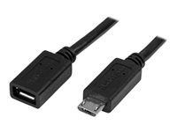StarTech.com 0.5m / 20in Micro-USB Extension Cable