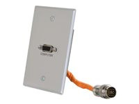 C2G RapidRun VGA (HD15) Single Gang Wall Plate
