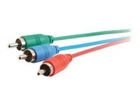C2G 50ft Component Video Cable with Low Profile Connectors M/M