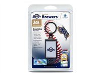 Centon DataStick Keychain MLB Milwaukee Brewers Edition