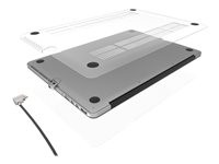 Compulocks MacBook Lockable Case Bundle With T-Bar Cable Lock and MacBook Pro 13" Security Case / Cover Clear