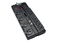 Tripp Lite Surge Protector 12 Outlet 120V RJ11 Coax 8' Cord 2880 Joule