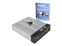 StarTech.com Black 3.5in SATA SAS Removable Hard Drive Mobile Rack for 5.25in Bay