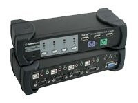 C2G TruLink 4-Port VGA and USB 2.0/PS/2 KVM with Audio