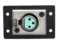 C2G Wiremold Audio/Video Interface Plates (AVIP) Switchcraft XLR 3-Pin Female to Solder Cups