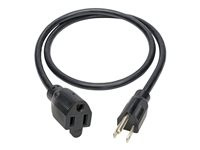 Tripp Lite 3ft Power Cord Extension Cable 5-15P to 5-15R 13A 16AWG 3'