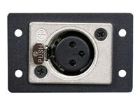 C2G Wiremold Audio/Video Interface Plates (AVIP) Neutrik XLR 3-Pin Female to Solder Cups