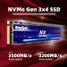 KingSpec M2 SSD 1TB 512gb 256gb 128GB M.2 2280 PCIe NVME SSD 2TB 3500mbp Internal Solid State Drive Hard Disk for Laptop Desktop