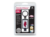 Centon DataStick Keychain Collegiate University of Arkansas