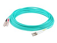 AddOn 40m LC to SC OM3 Aqua Patch Cable