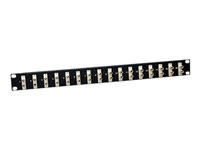 Tripp Lite 16-Port Fiber Patch Panel 62.5/125 or 50/125 ST/ST 1URM