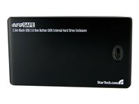 StarTech.com 2.5in USB 2.0 One Button Backup SATA External Hard Drive Enclosure