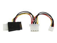 StarTech.com LP4 to SATA Power Cable Adapter with Floppy Power