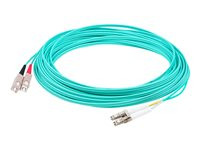 AddOn 40m LC to SC OM4 Aqua Patch Cable