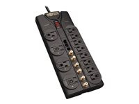 Tripp Lite Home Theater Surge Protector 12 Outlet RJ11 RJ45 Coax 10' Cord
