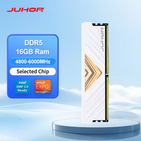JUHOR DDR5 16GB 4800-6000MHz с радиатором для ПК