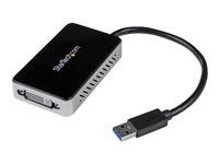 StarTech.com USB 3.0 to DVI External Video Card Adapter with 1-Port USB Hub