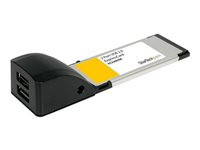 StarTech.com 2 Port ExpressCard Laptop USB 2.0 Adapter Card