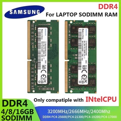 Samsung DDR4 SODIMM 4GB/8GB/16GB 2400/2666/3200MHz для ноутбука