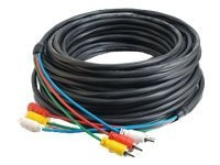 C2G 75ft Composite Video and Stereo Audio Cable with Low Profile Connectors M/M