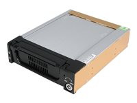 StarTech.com Black Aluminum 5.25in Rugged SATA Hard Drive Mobile Rack Drawer