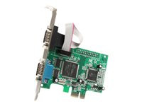 StarTech.com 2 Port PCI Express RS232 Serial Adapter Card with 16550 UART