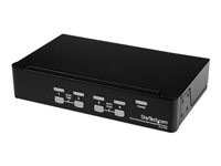 StarTech.com 4 Port 1U Rackmount USB PS/2 KVM Switch with OSD
