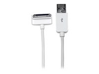 StarTech.com 1m Down Angle Apple 30-pin Dock to USB Cable iPhone iPod iPad